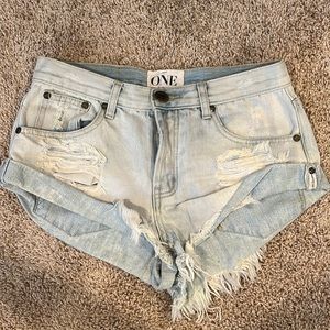 One Teaspoon Bandits denim shorts